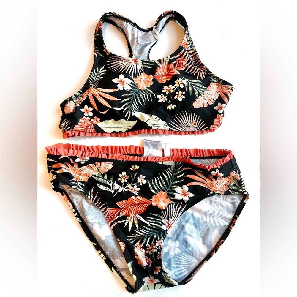 Mandarins & co. Size 14 Floral Paradise Kids Bikini Set